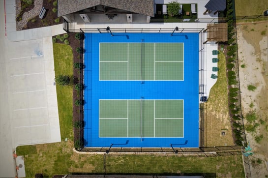 Pickleball court construction